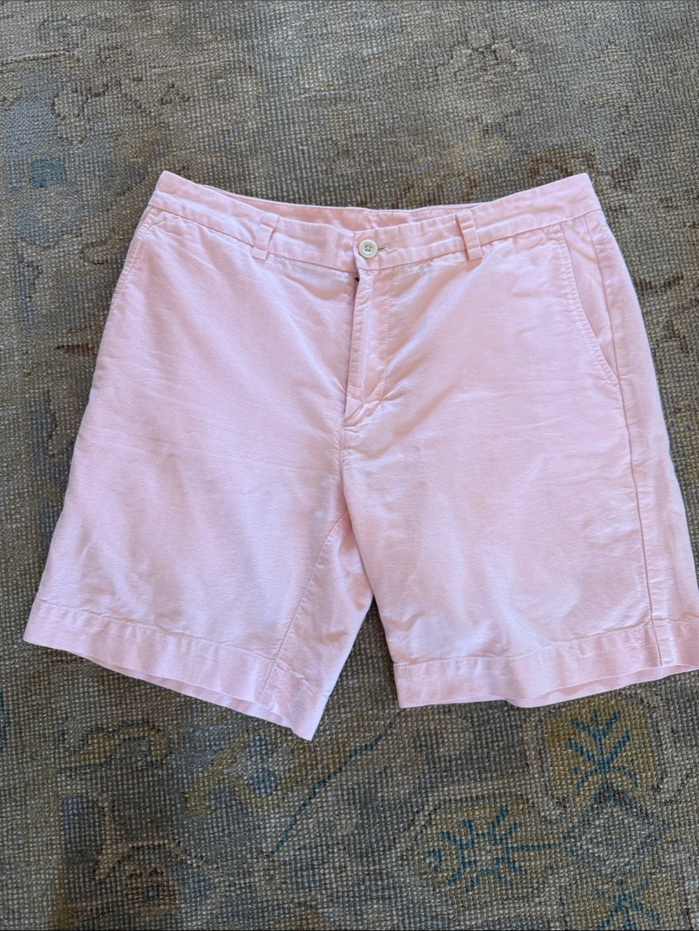 Vineyard Vines Light Pink Flat Front Cotton Shorts Sz  34